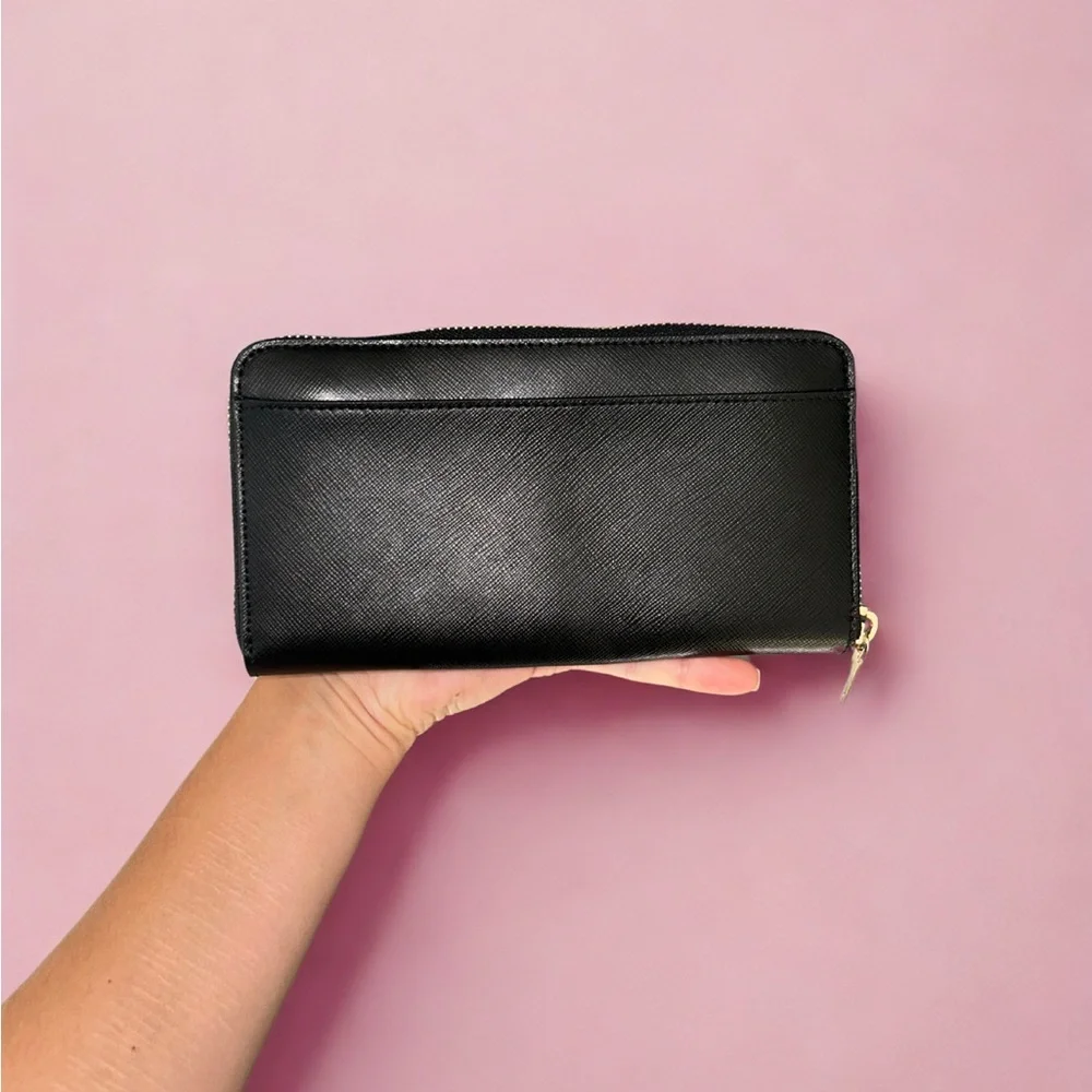 NWT Kate Spade New York | Black Zip-Around Wallet - Picture 3 of 14